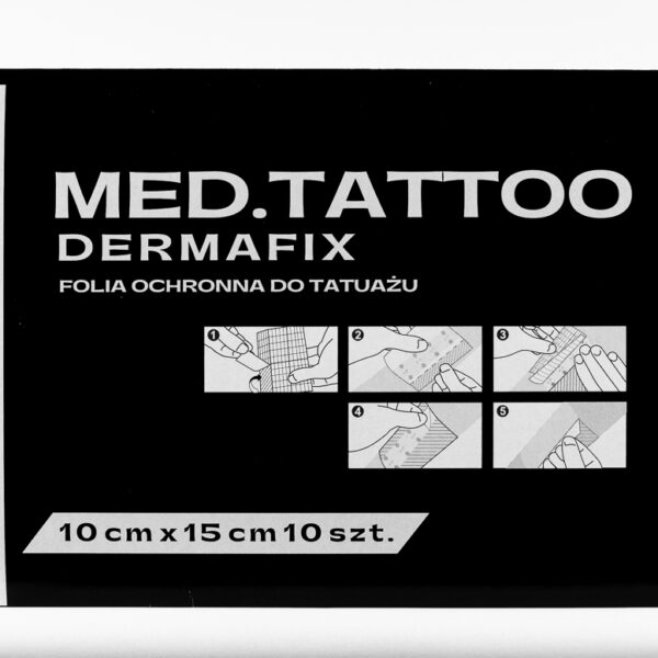 MED.TATTOO DERMAFIX - folia ochronna do tatuażu 10x15 cm (10szt.)
