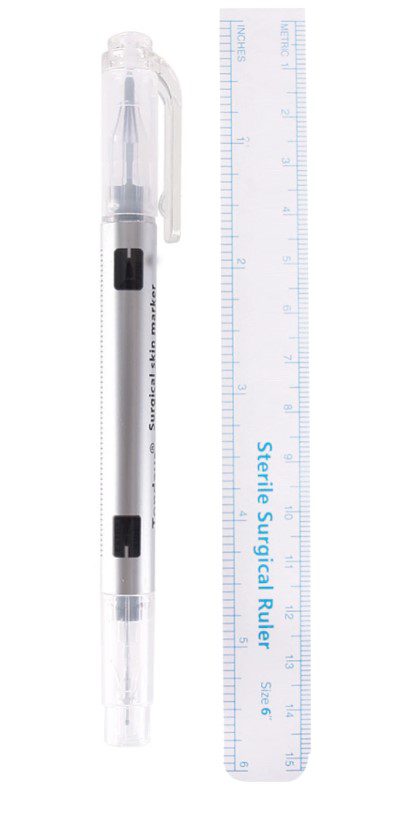 Marker chirurgiczny do skóry dwustronny 1szt
