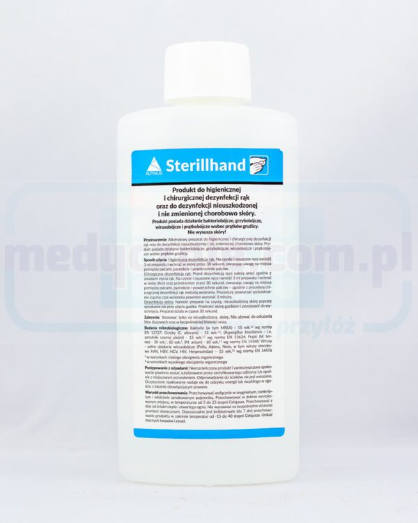 Sterillhand 500ml mit Pumpendesinfektionsmittel für Hände (entspricht AHD, Velodes, Skinman)