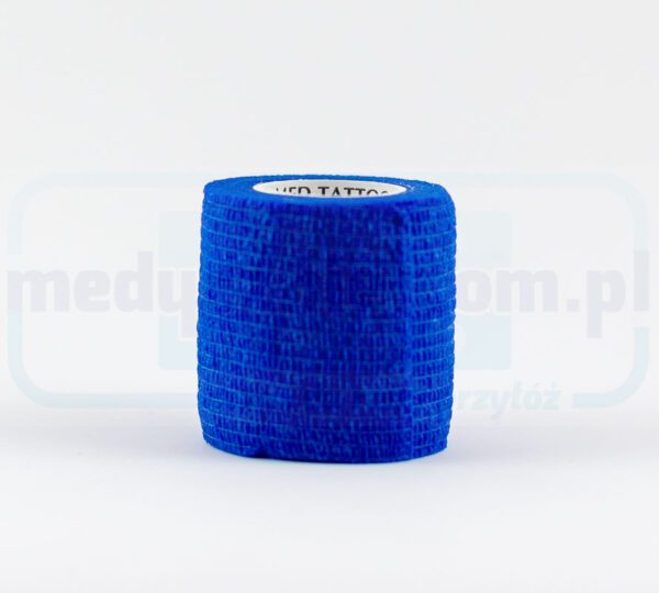 Zelfklevende band 5cm*4.5m 1pc blauw elastiek, zelfklevend
