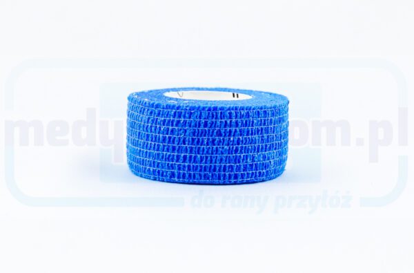 Zelfklevende band 2.5cm*4.5m 1pc blauw elastiek, zelfklevend