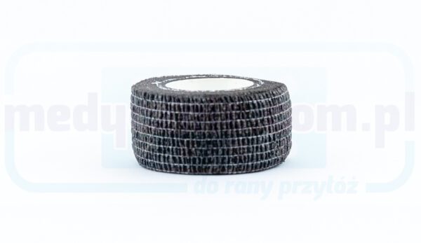 Zelfklevende band 2.5cm*4.5m 1pc zwart elastiek, zelfklevend