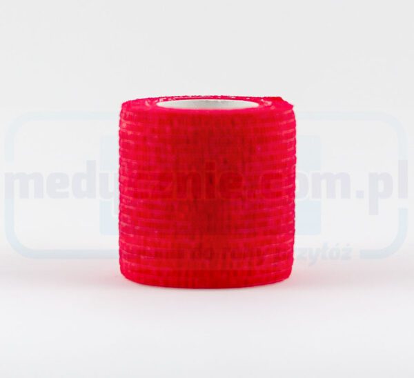 Zelfklevende band 5cm*4.5m 1pc rood elastiek, zelfklevend