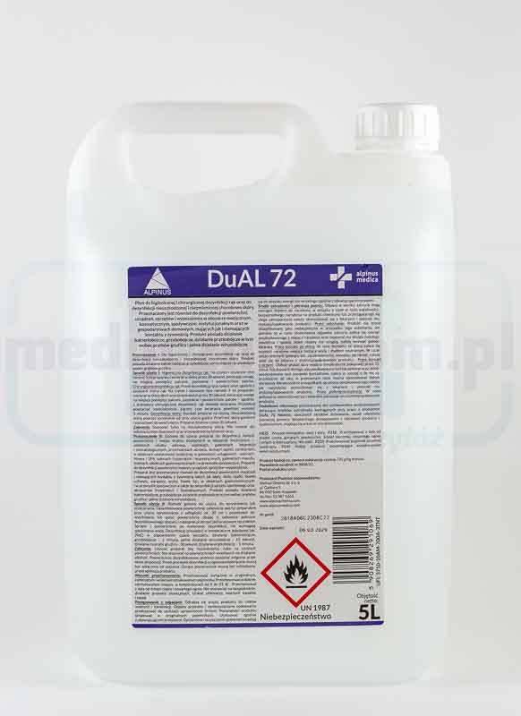 Desinfectiemiddel voor handen en oppervlakken DUAL 72 - ALPINUS 5L