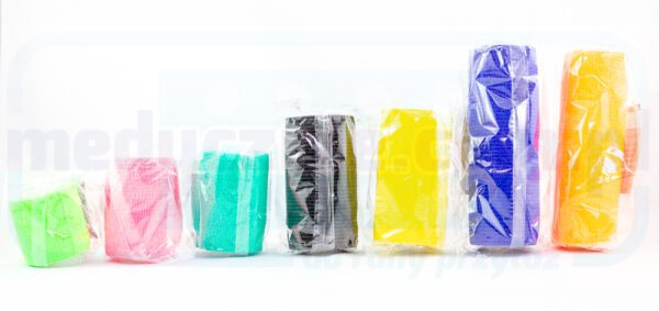 Zelfklevende band 7.5cm*4.5m 1pc wit elastiek, zelfklevend