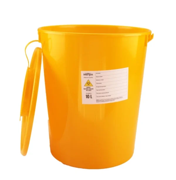 Pojemnik na odpady medyczne 10L żółty 1szt