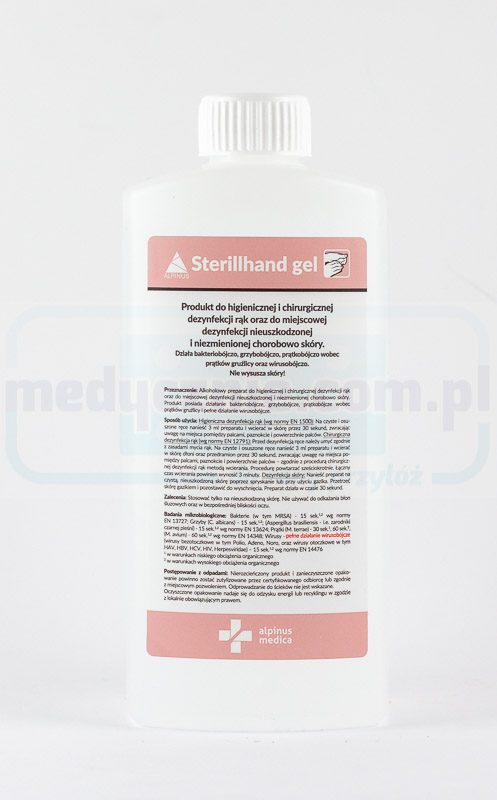 Sterillhand 500ml Gel mit Pumpe zur Händedesinfektion (entspricht Velodes, Phago'Gel, Spirigel )