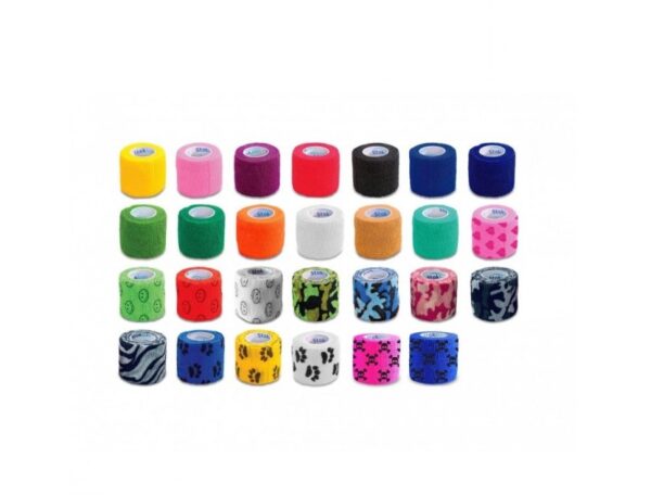 Zelfklevende band 2.5cm*4.5m 1pc paars elastiek, zelfklevend