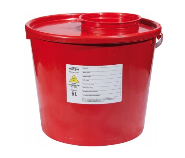 Conteneur à déchets médicaux 5L rond 1pc