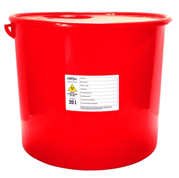 Conteneur à déchets médicaux 20L rond 1pc