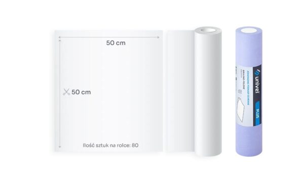 UNIVEL PLUS onderlaag 2x tissuepapier 1x folie 50cm x 50m Violet